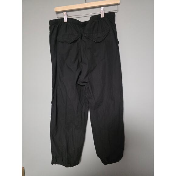 Aeropostale Women's M Black Parachute Pants Cargo Style Pockets Alt Goth Grunge - Picture 4 of 11